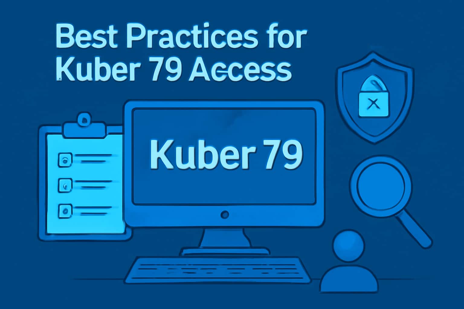 A visual representation of safe access practices for Kuber 79.