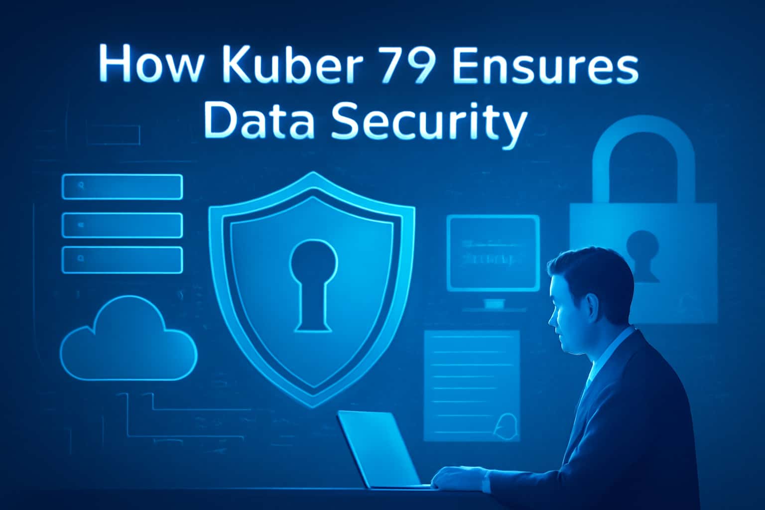 Illustration showing data security measures in Kuber 79.