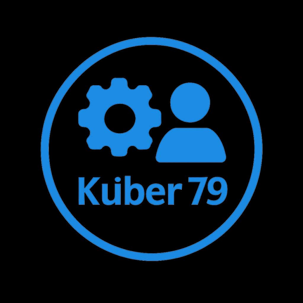 A simple badge design related to Kuber 79 account setup.