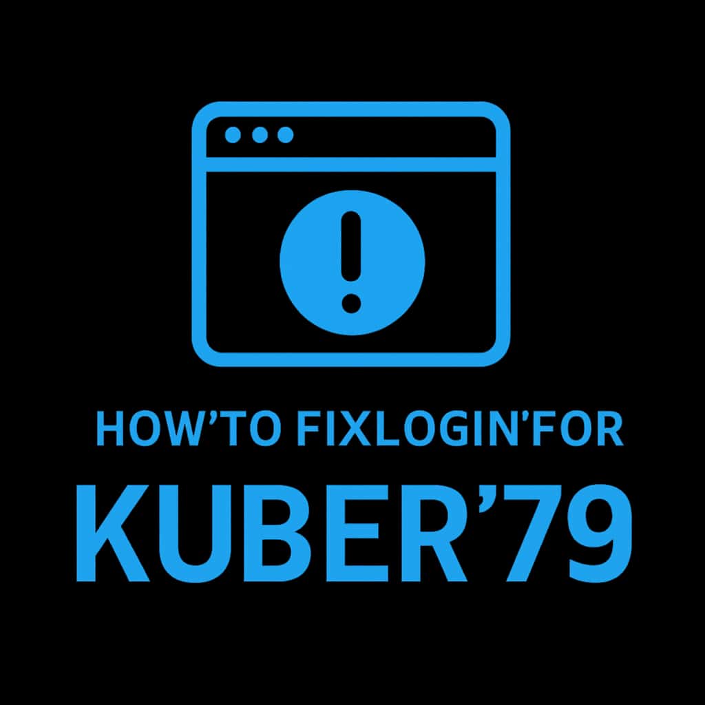 Icon representing help resource for fixing Kuber 79 login.