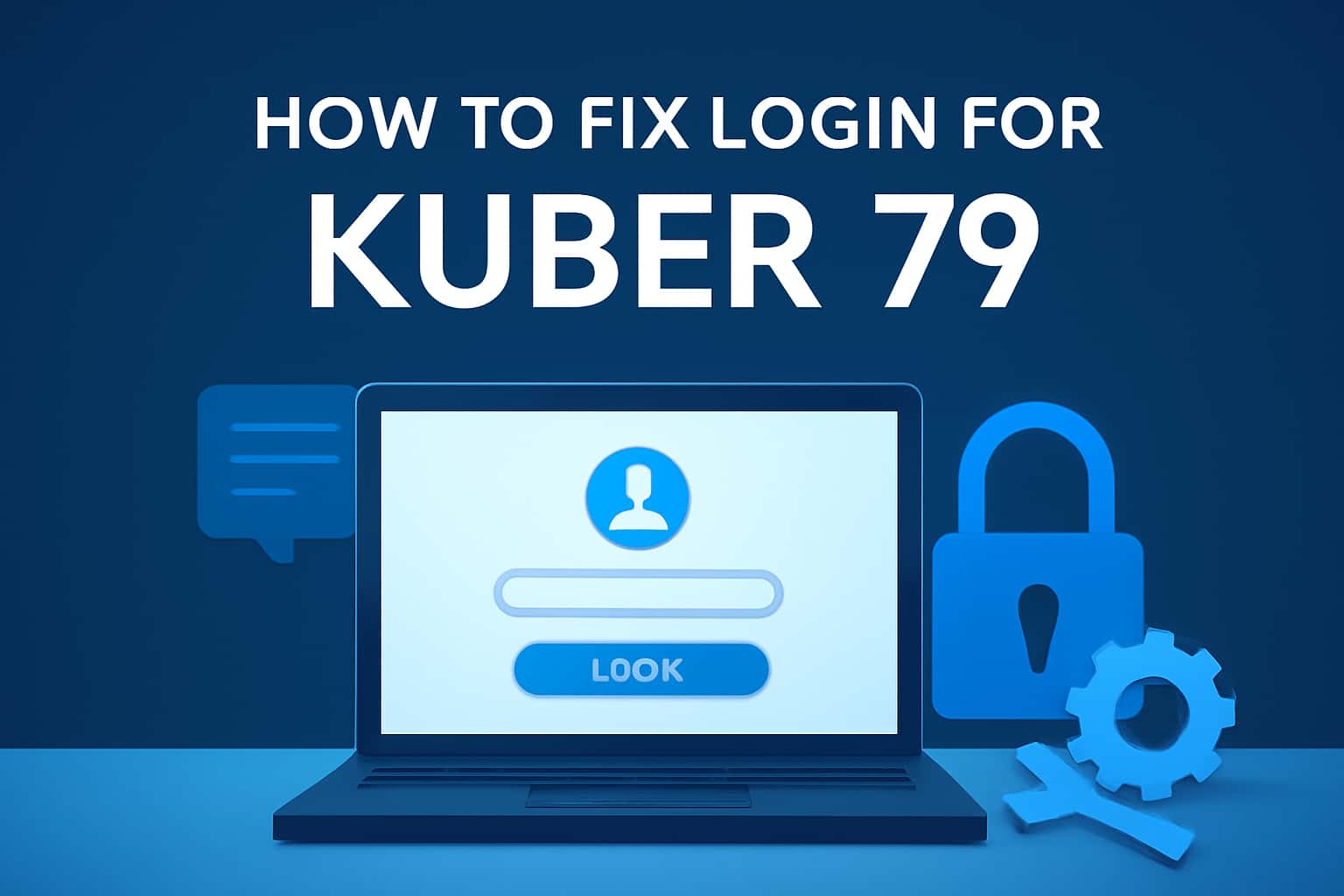 Informational scene about fixing login issues for Kuber 79.