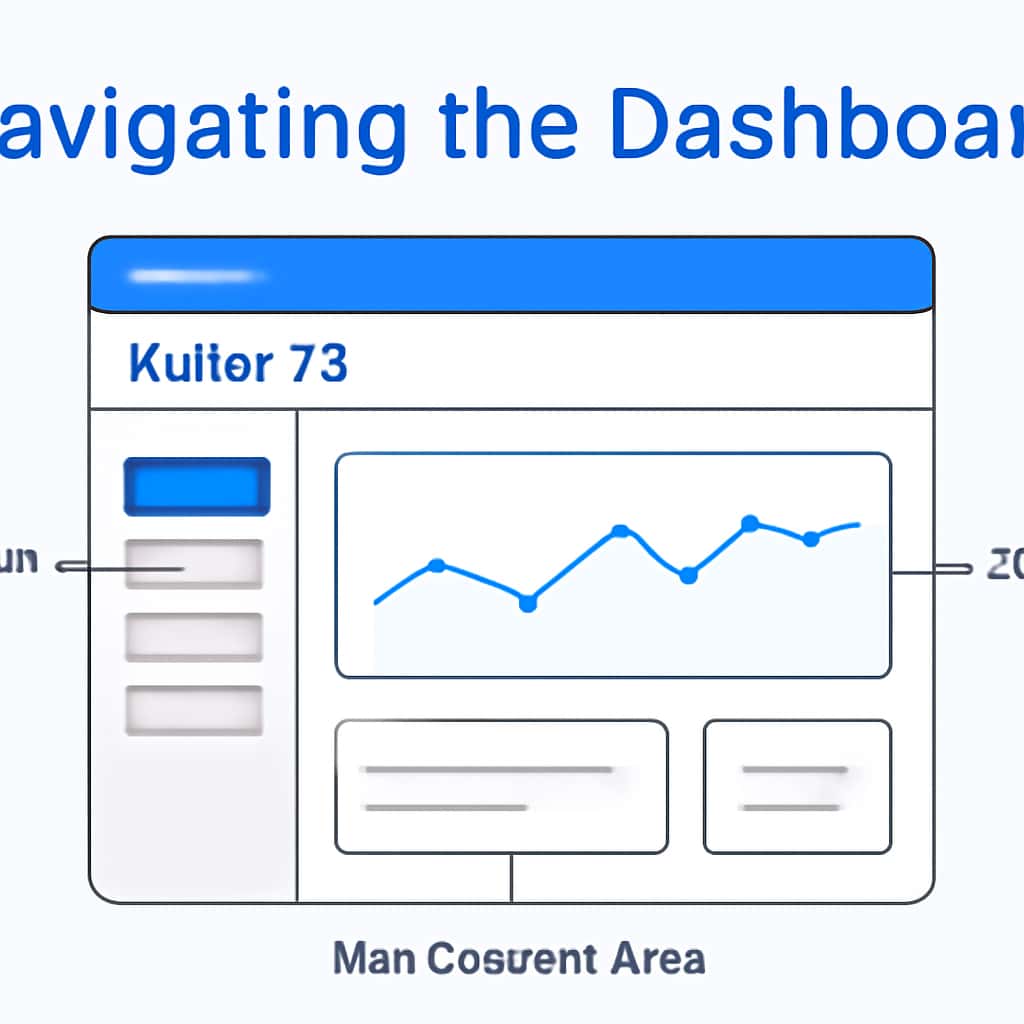 An educational illustration of navigating the Kuber 79 Dashboard.