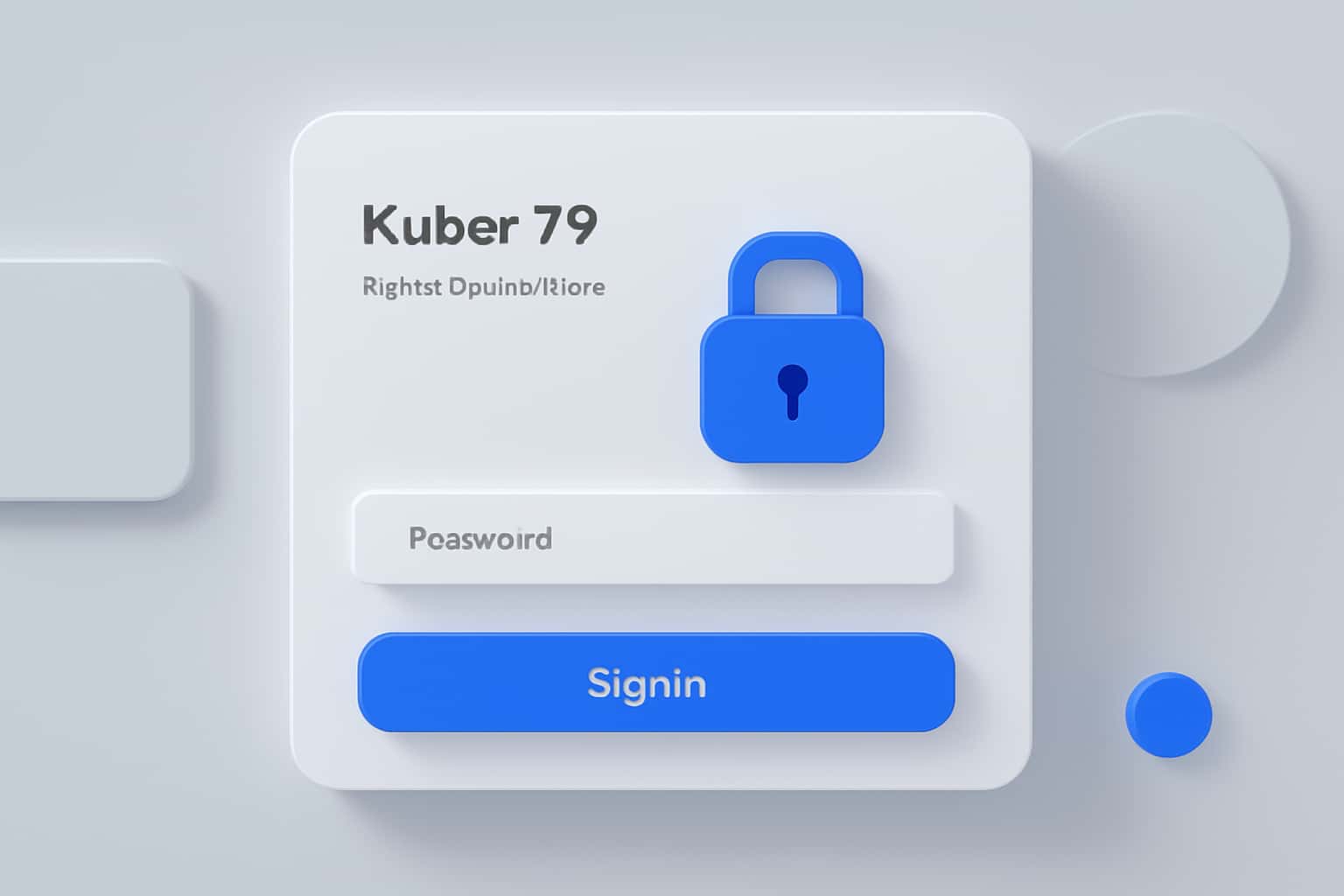 Kuber 79 Sign In & Dashboard Interface